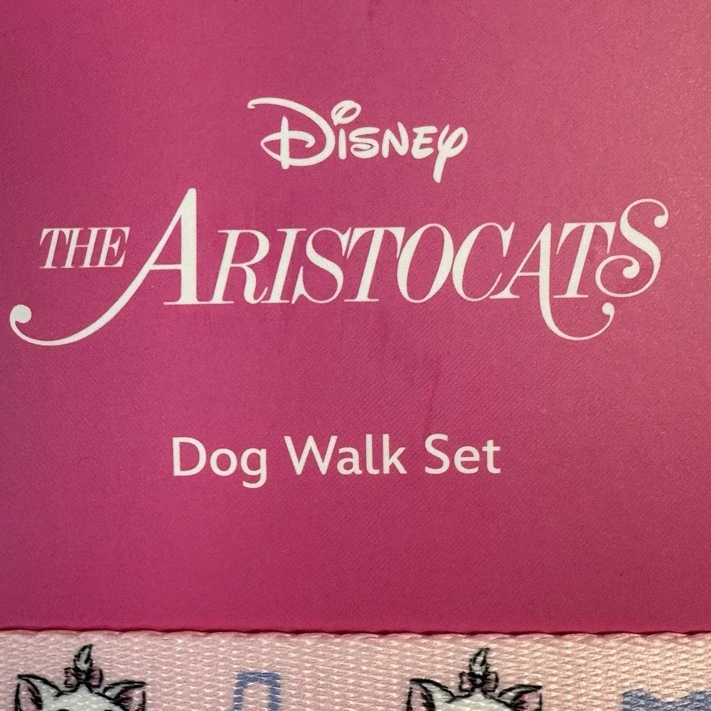 Disney Aristocats Marie Dog Collar Leash Set Pink Small Pet CultureFly